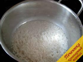 1) Рис (желательно твердых сортов) тщательно промыть до полного осветления воды и сварить до полуготовности (воду взять в соотношении с рисом 1:1), после чего остудить.