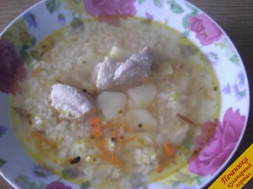 8) Ароматный, аппетитный суп готов!